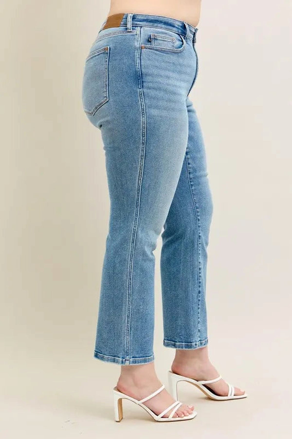 Judy Blue Full Size Hw Vintage Straight Jeans Plus Size - enhanced image 12