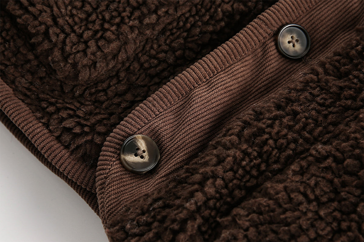 Lamb Wool Cotton Coat Thick Warm - enhanced image 12