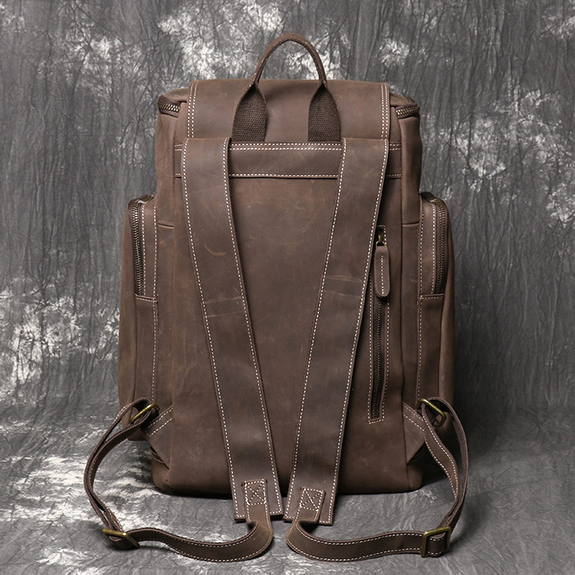 ALLFASHION™ – HeritageLeather Laptop Backpack - enhanced image 12