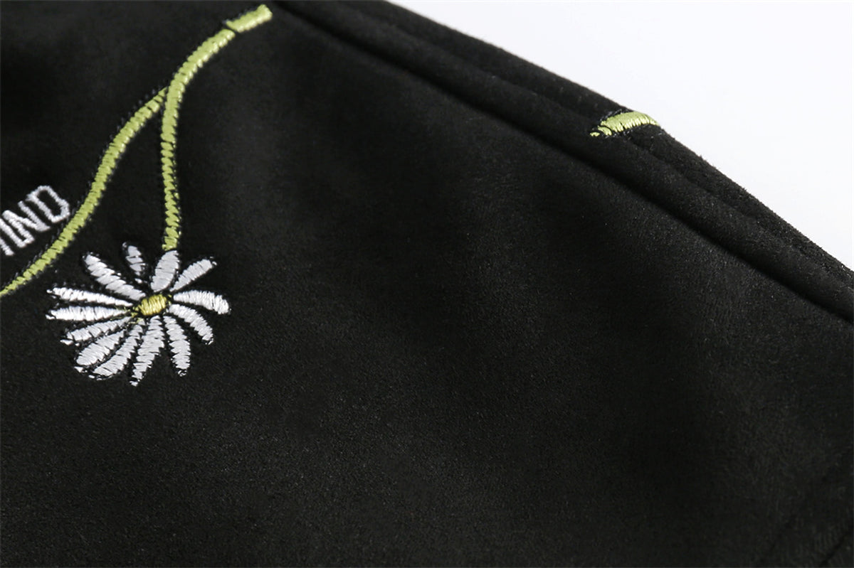 Letter Floral Embroidered Jacket For Men - enhanced image 12