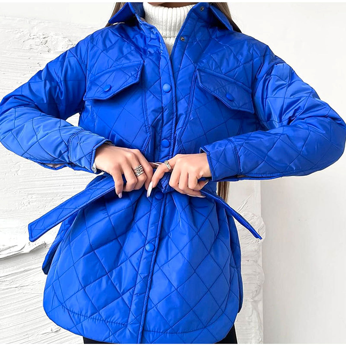 Long Breasted Lapel Cotton Jacket – 25 Edition - enhanced image 12