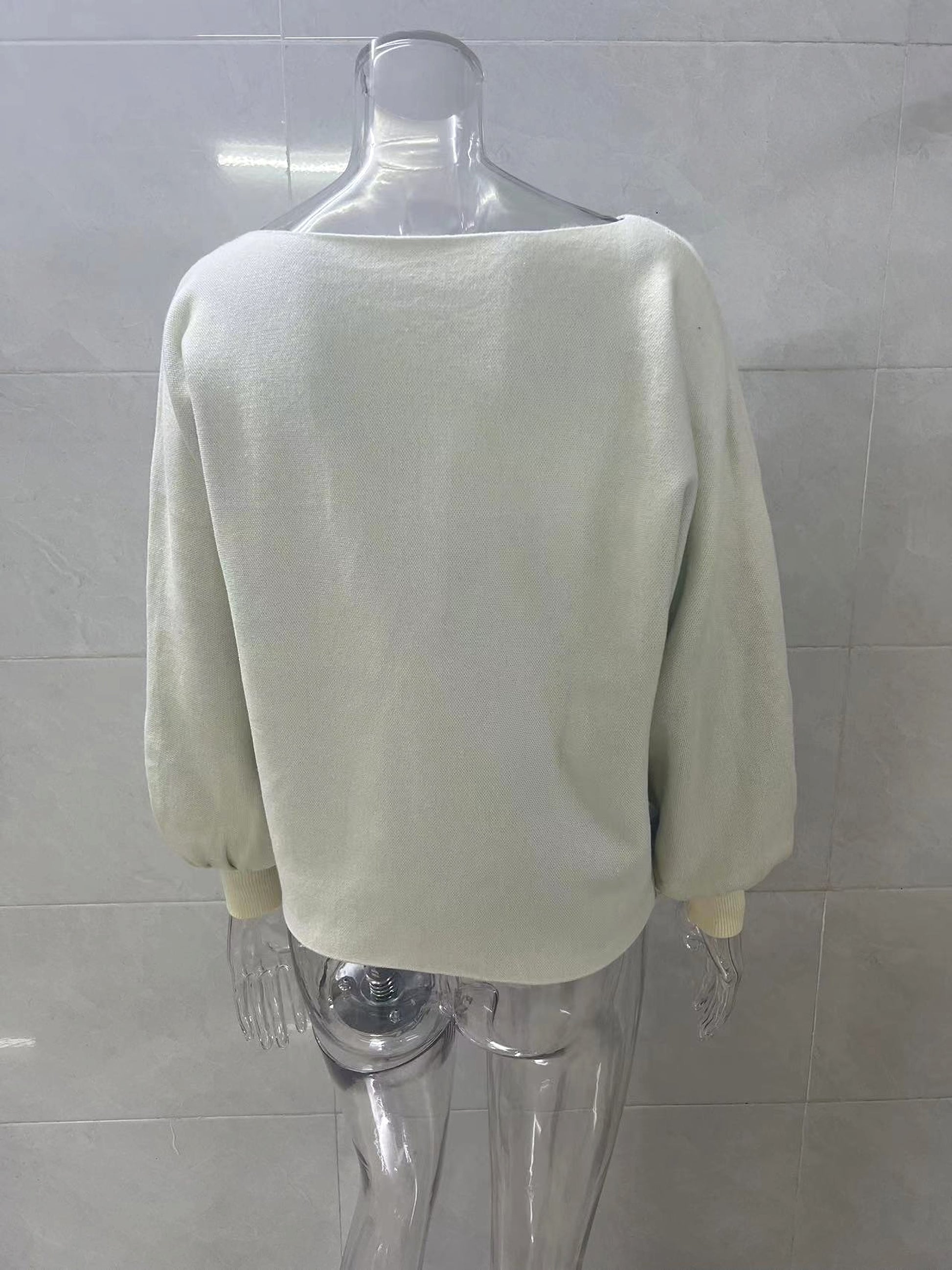 Loose Pullover Knitting Sweater Women - enhanced image 12
