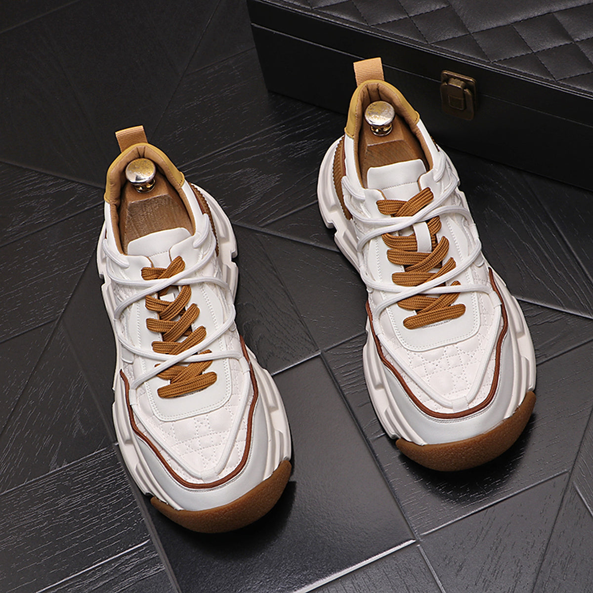 UrbanWalk™ – Colorblock Plush Winter Sneakers for Men - enhanced image 12