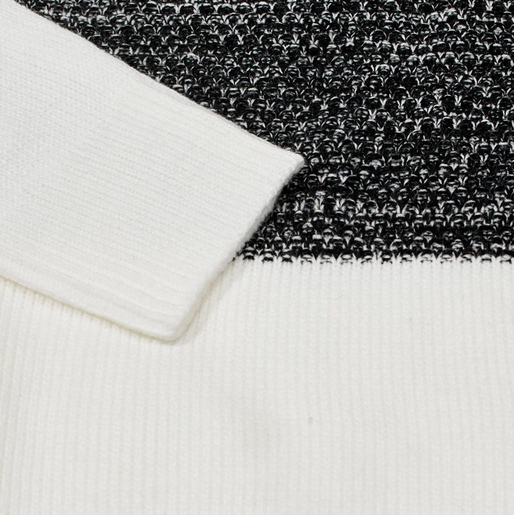 Men's Casual Color Block Long Sleeve Cable Knit Pullover Sweater - enhanced image 12