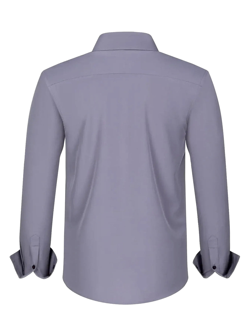 Men's Full Size Button-Down Casual Shirt with Contrast Cuffs Plus Size - enhanced image 12