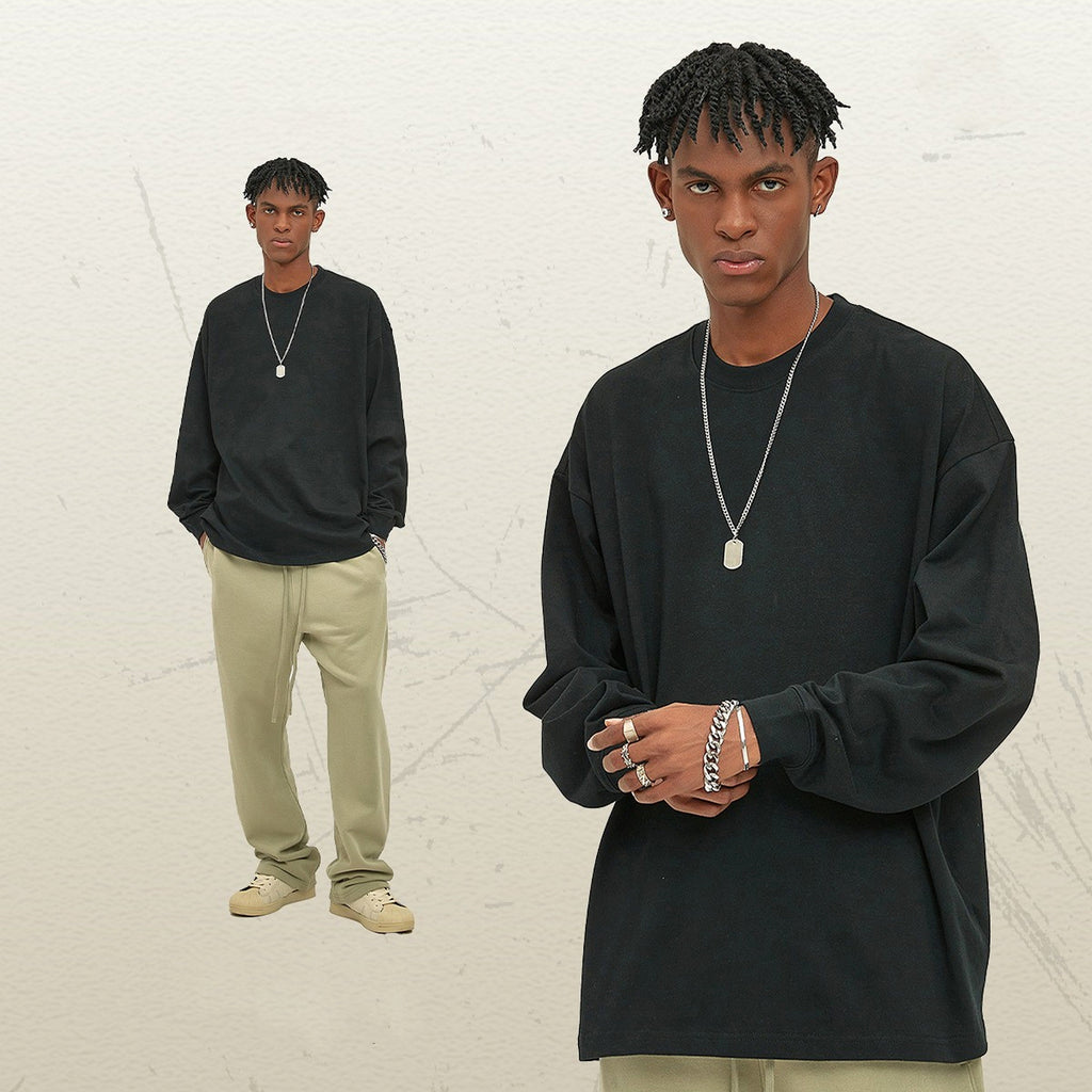 Men's Loose Long-sleeved T-shirt Top