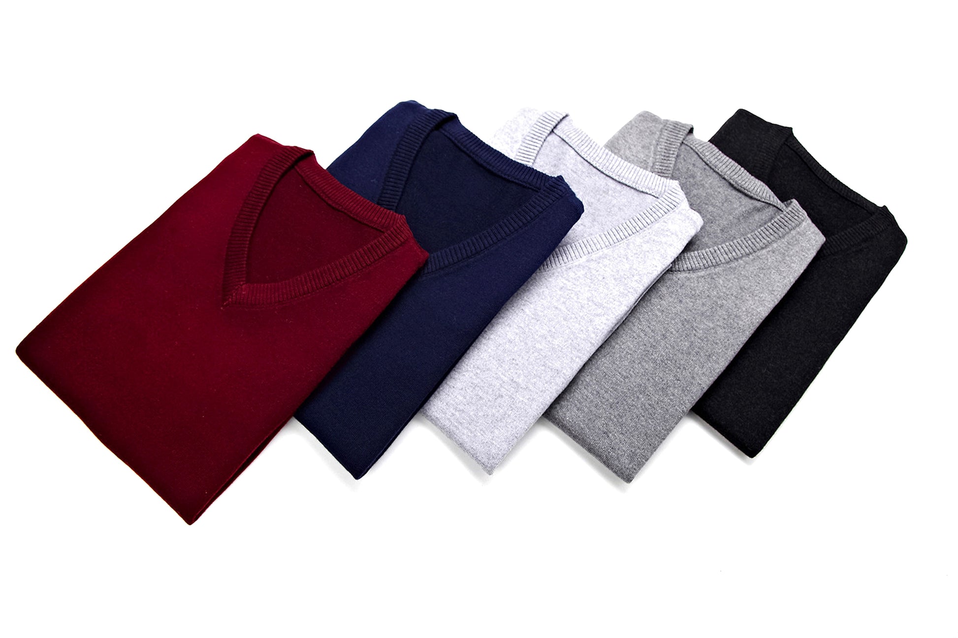 Men's Sleeveless Sweater Vest Casual Solid Color And V-neck - enhanced image 12