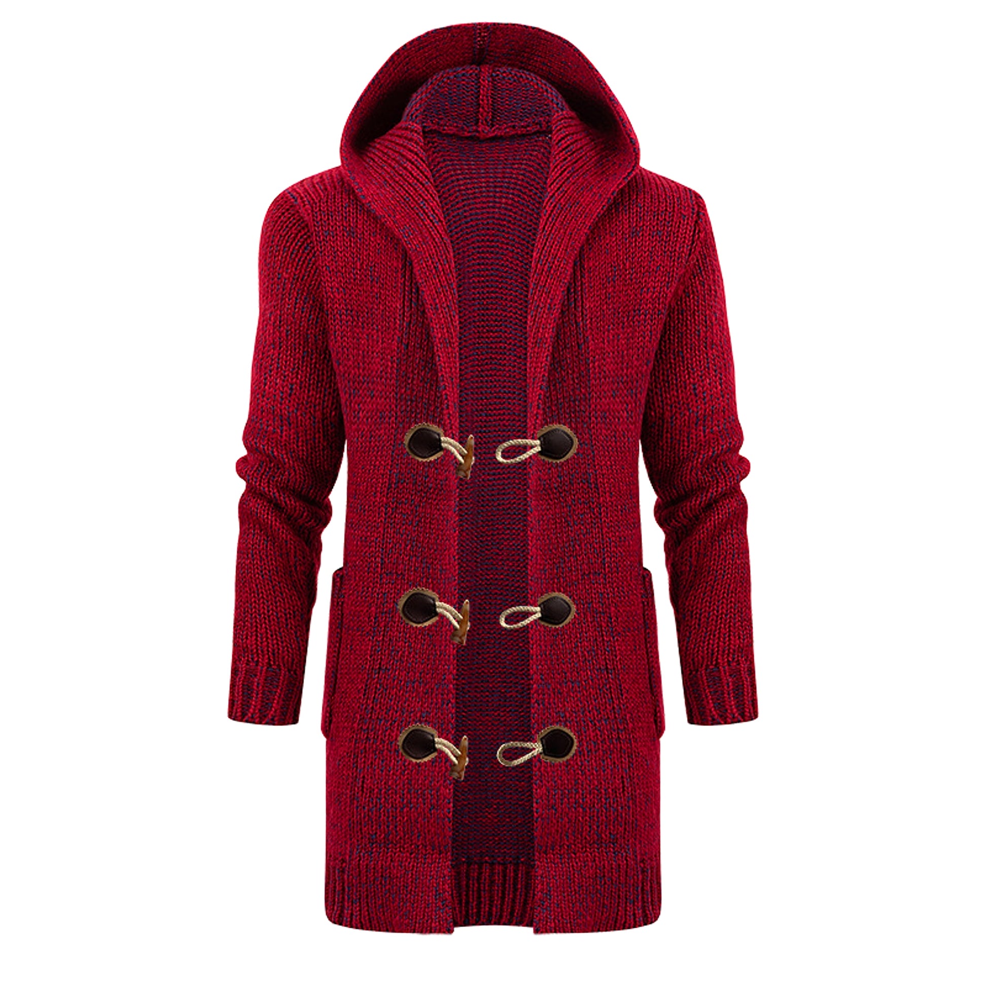 Men's Sweater European And American Style Mid-length Cardigan - enhanced image 12