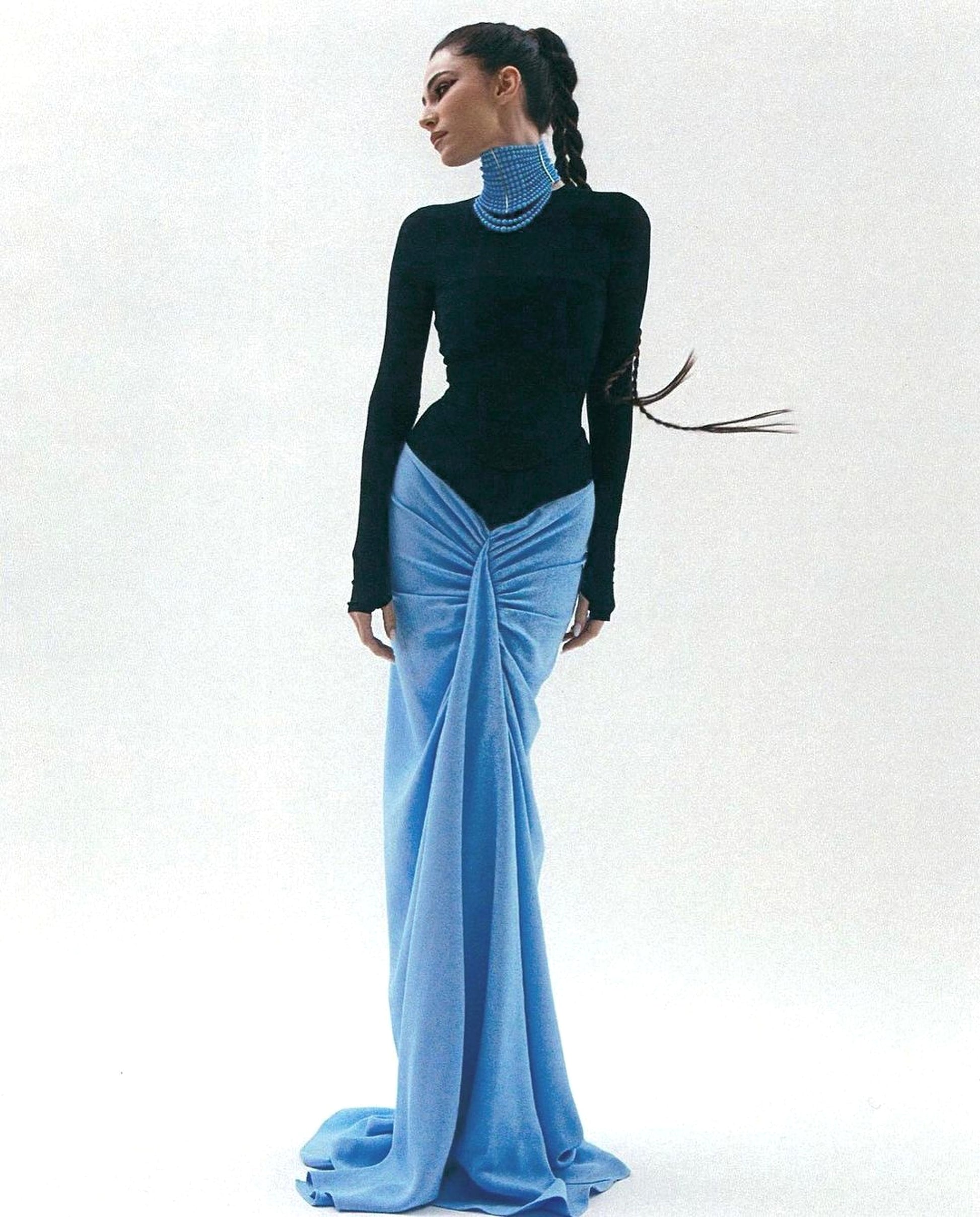 Mesh Long Dress Two-piece Set - enhanced image 12
