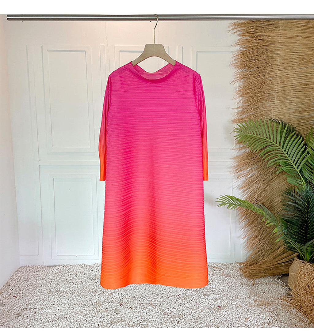 Pleated Plus Size Dress Women - enhanced image 12