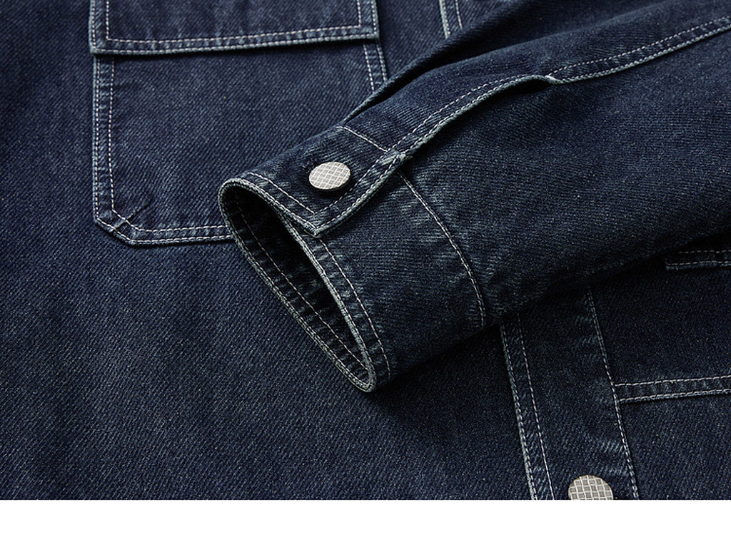 Pocket Decorative Lapel Men's Jacket