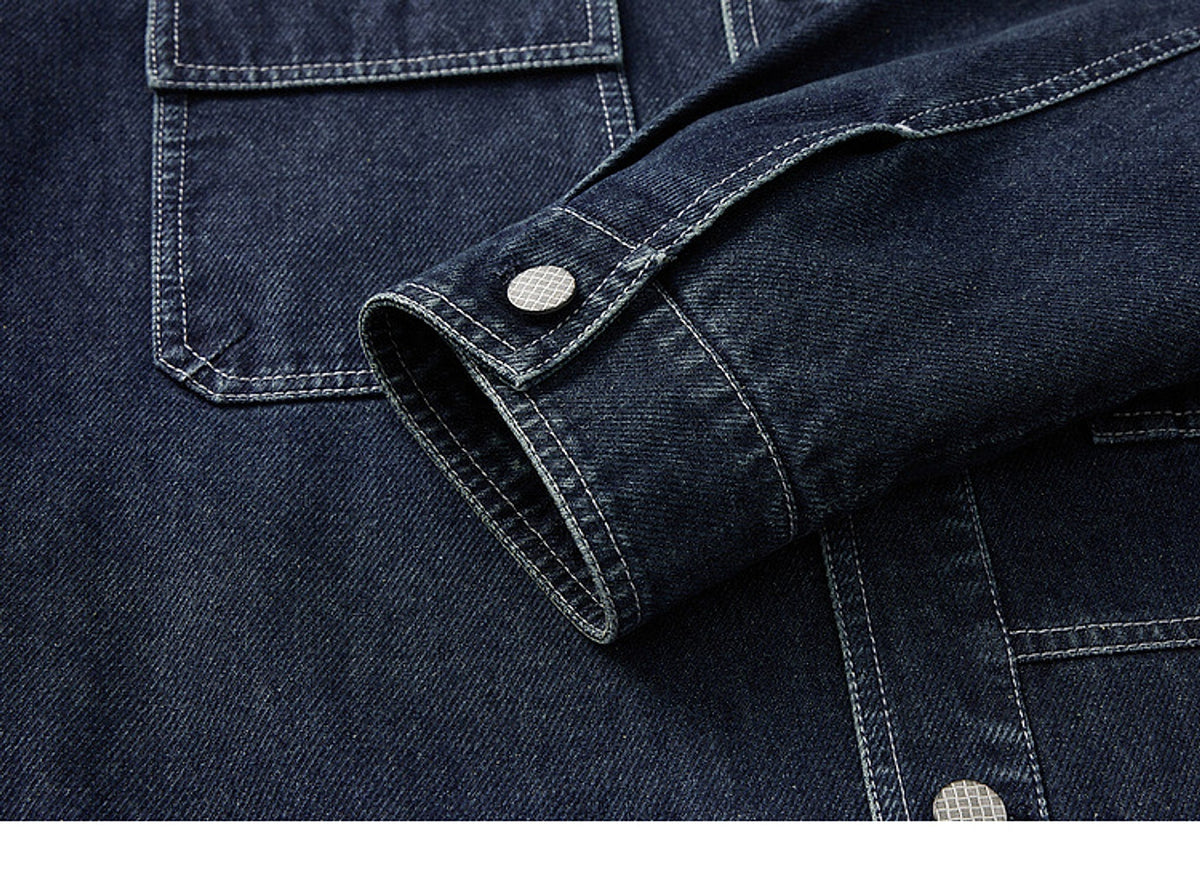Pocket Decorative Lapel Men's Jacket