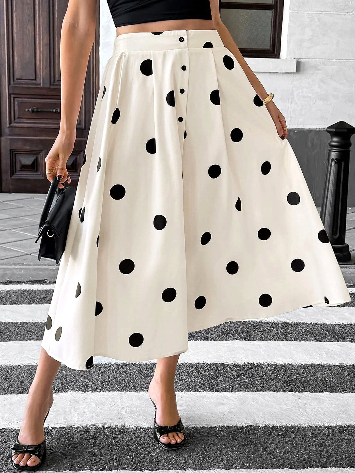 Polka Dot Skirt - enhanced image 12