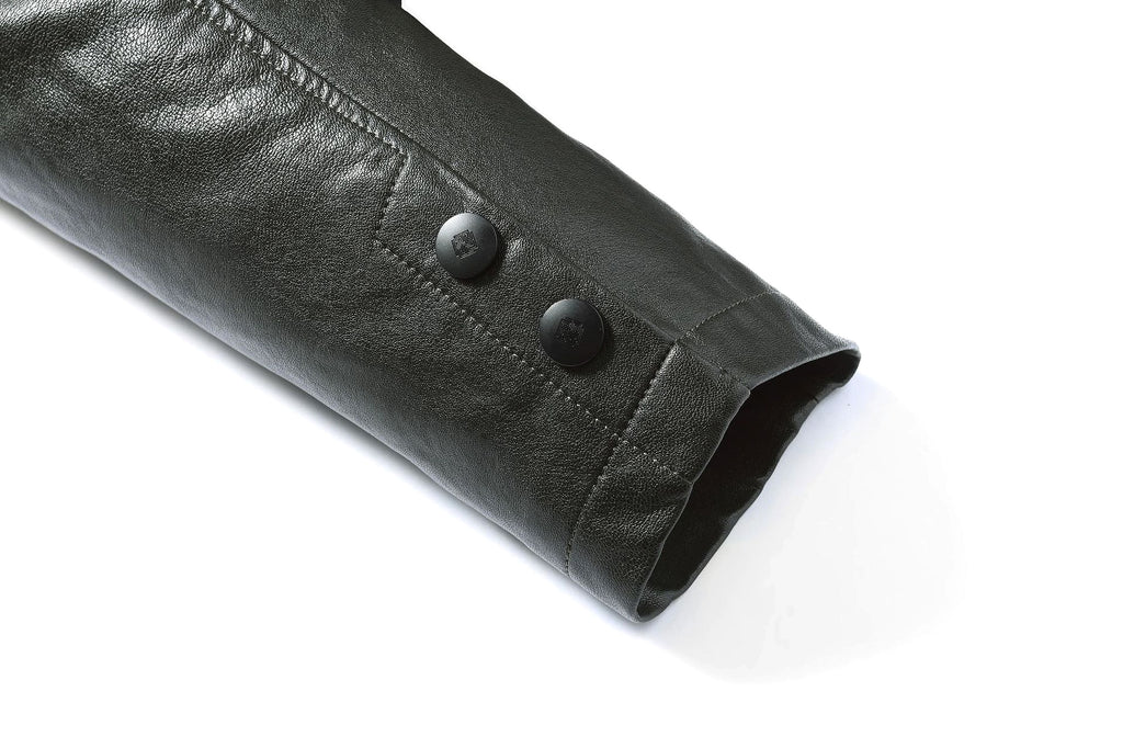Real Leather Men's Winter Jacket – Thickened & Fleece-Lined Elegance - enhanced image 12