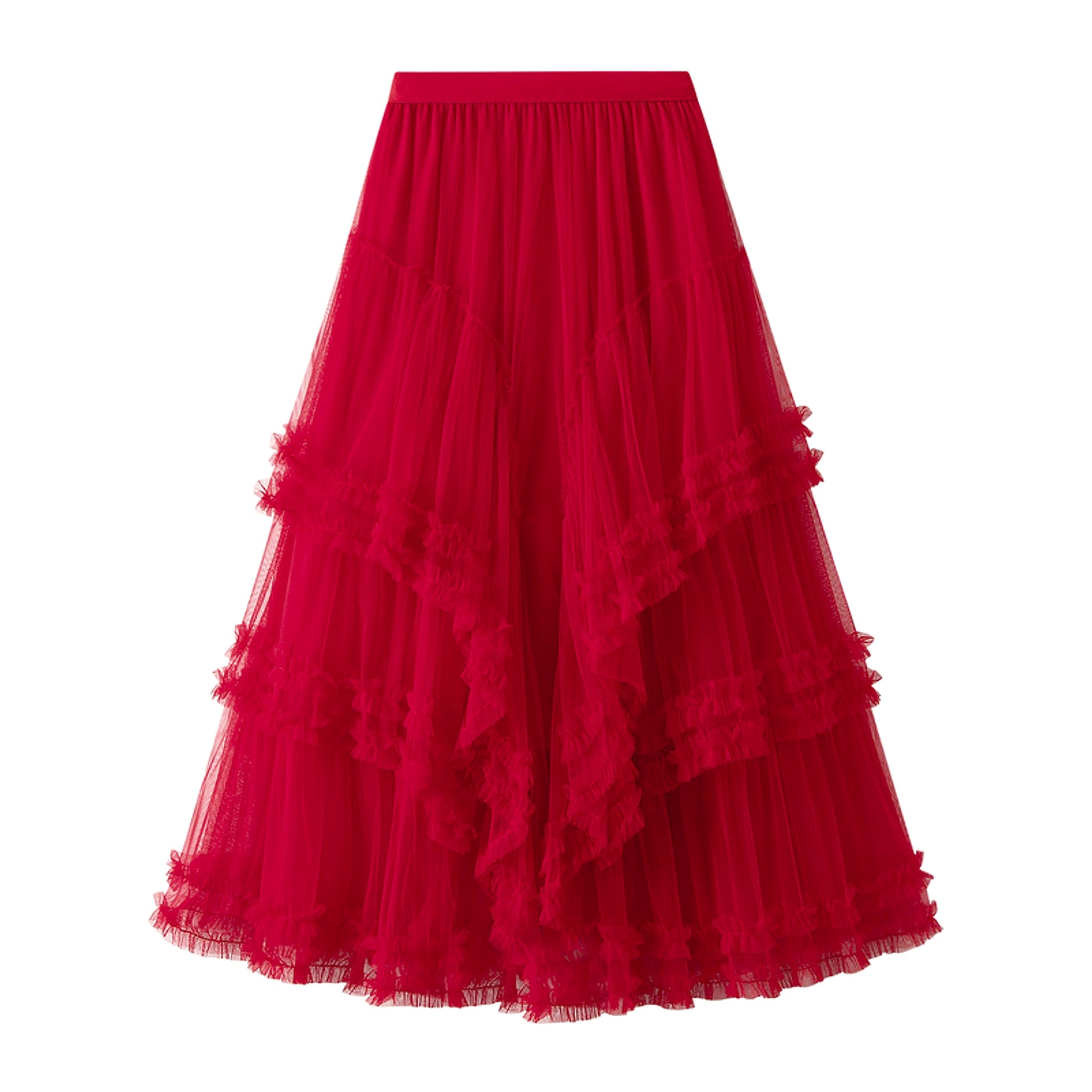 Slimming Multi-layer High-grade Gauze Skirt High-grade Skirt - enhanced image 12