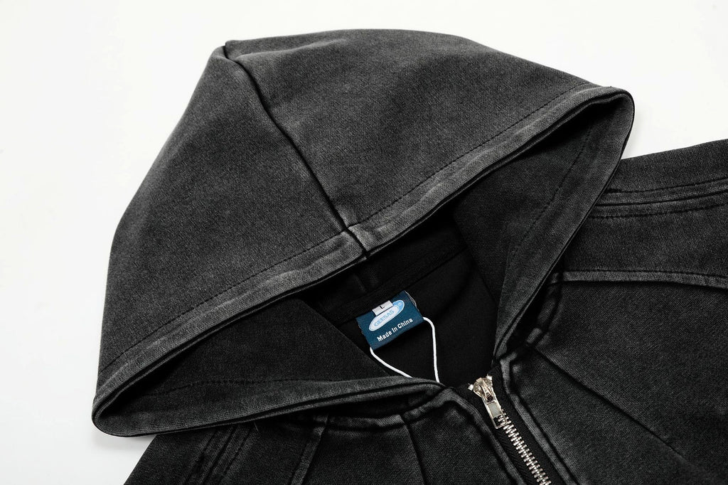 Spring New Retro Simple, Loose And Versatile Hooded Jacket - enhanced image 12