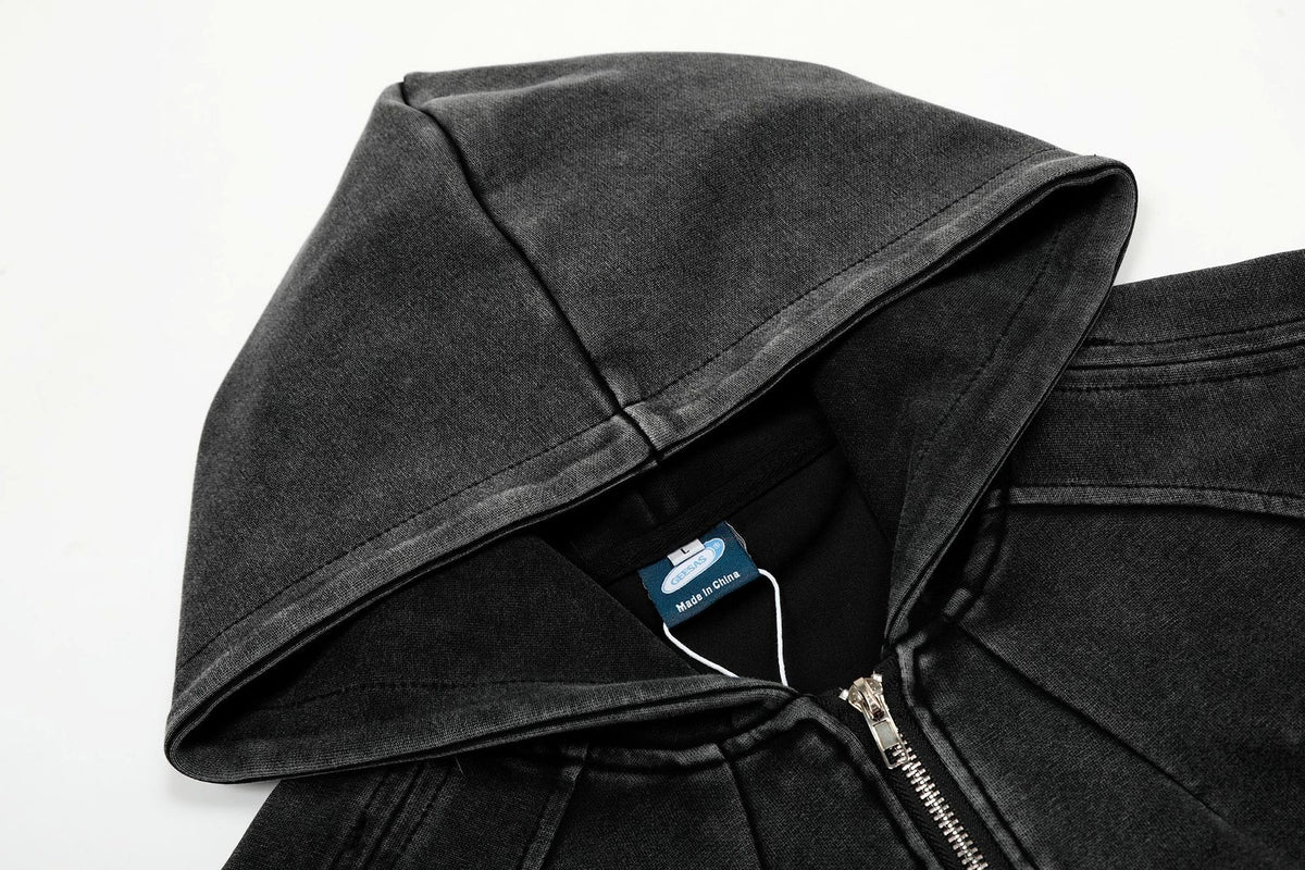 Spring New Retro Simple, Loose And Versatile Hooded Jacket - enhanced image 12