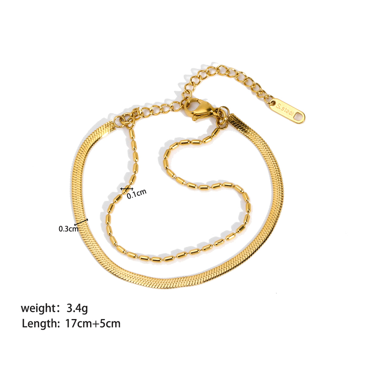Elegant Gold-Plated Bracelet – Timeless & Stylish for Every Occasion - enhanced image 12