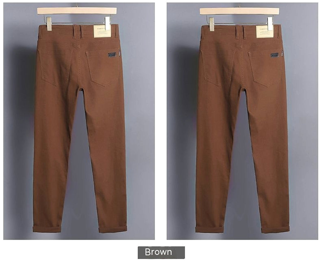 Straight Stretch Comfortable Trousers Mid-high Waist Pants Men - enhanced image 12