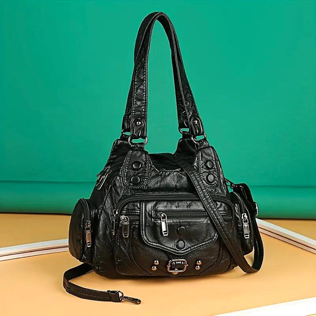 VALENZIA™ Vintage Leather Canvas Bag - enhanced image 12