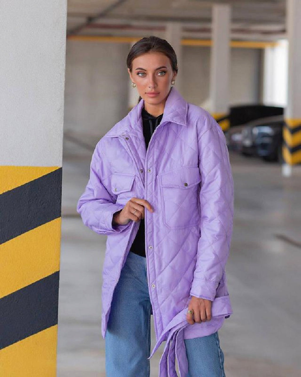 A.1 Women Rhombus Cotton-padded Jacket - enhanced image 12