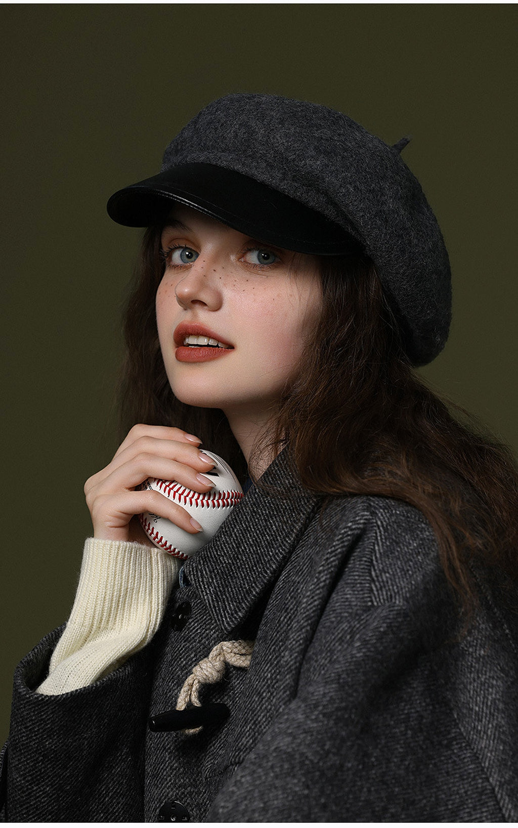 Wool Blended Women's Windproof And Warm Vintage Painter Hat Beret - enhanced image 12