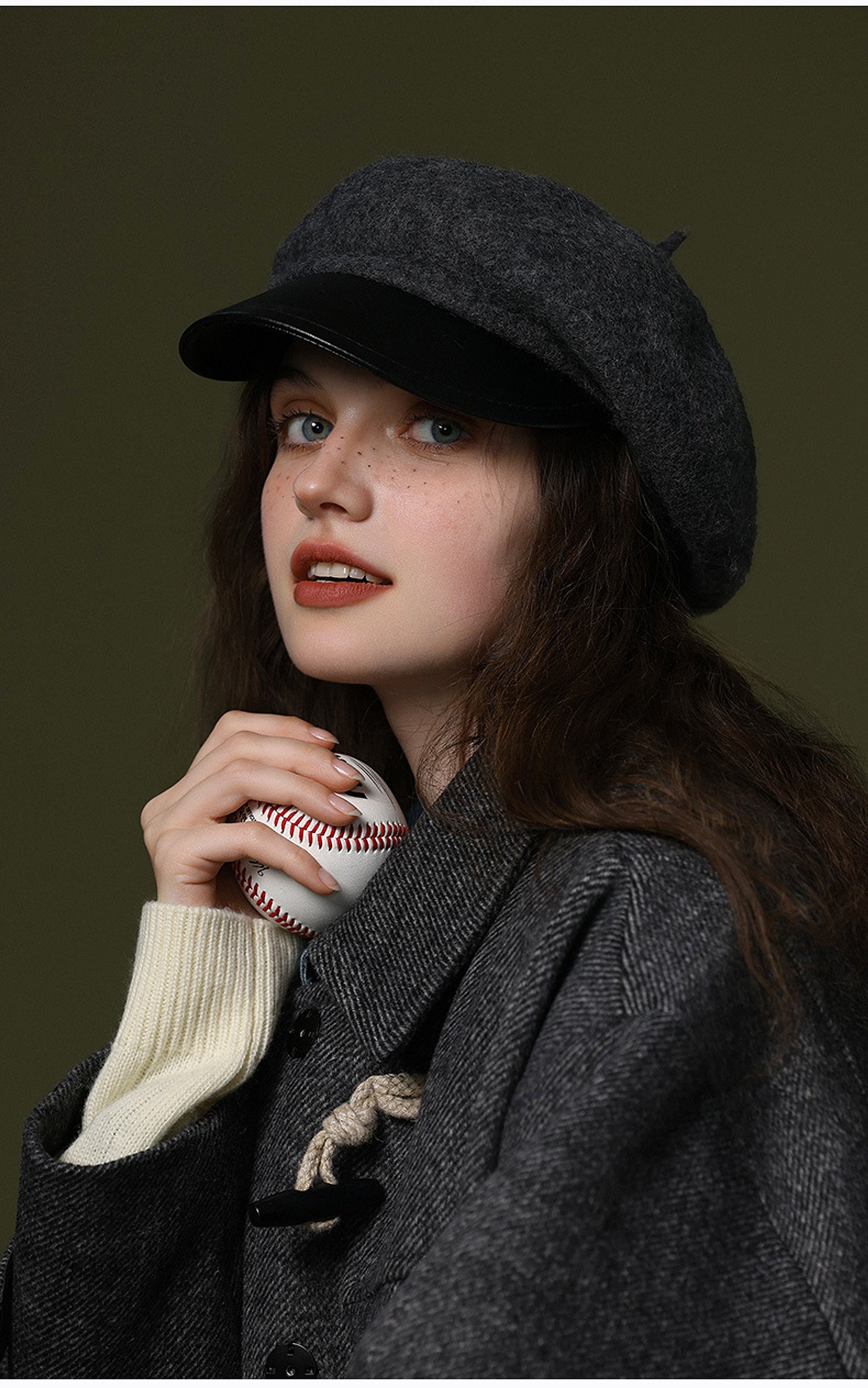 Wool Blended Women's Windproof And Warm Vintage Painter Hat Beret - enhanced image 12