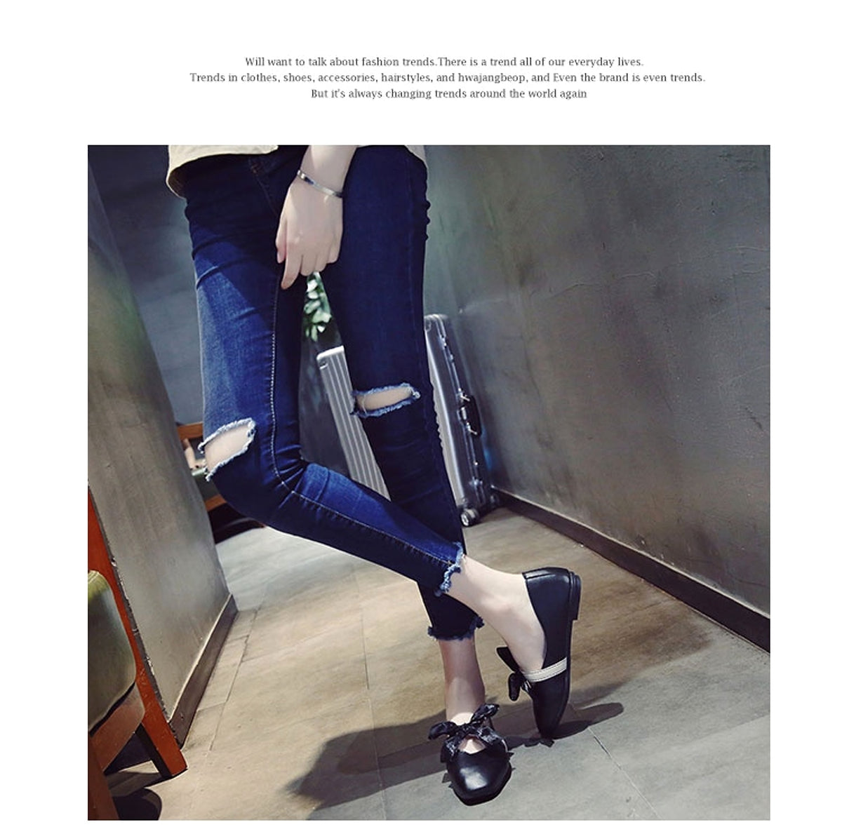 Zinia - Tie Flat Womens Shoes - enhanced image 12