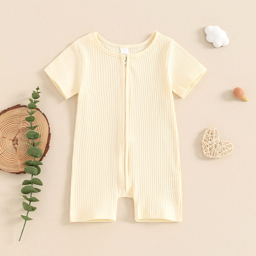 ZipNest™ – Short Sleeve Zipper Romper for Babies - enhanced image 12