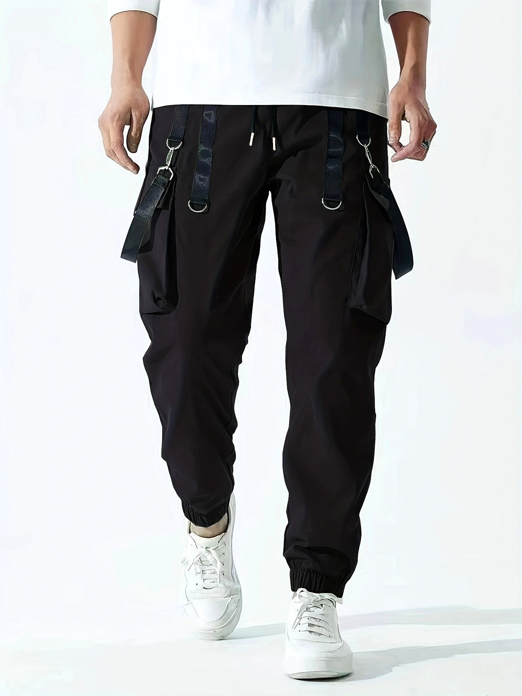 B.1 Ribbon Overalls Drawstring Sports Trousers Pants - enhanced image 13