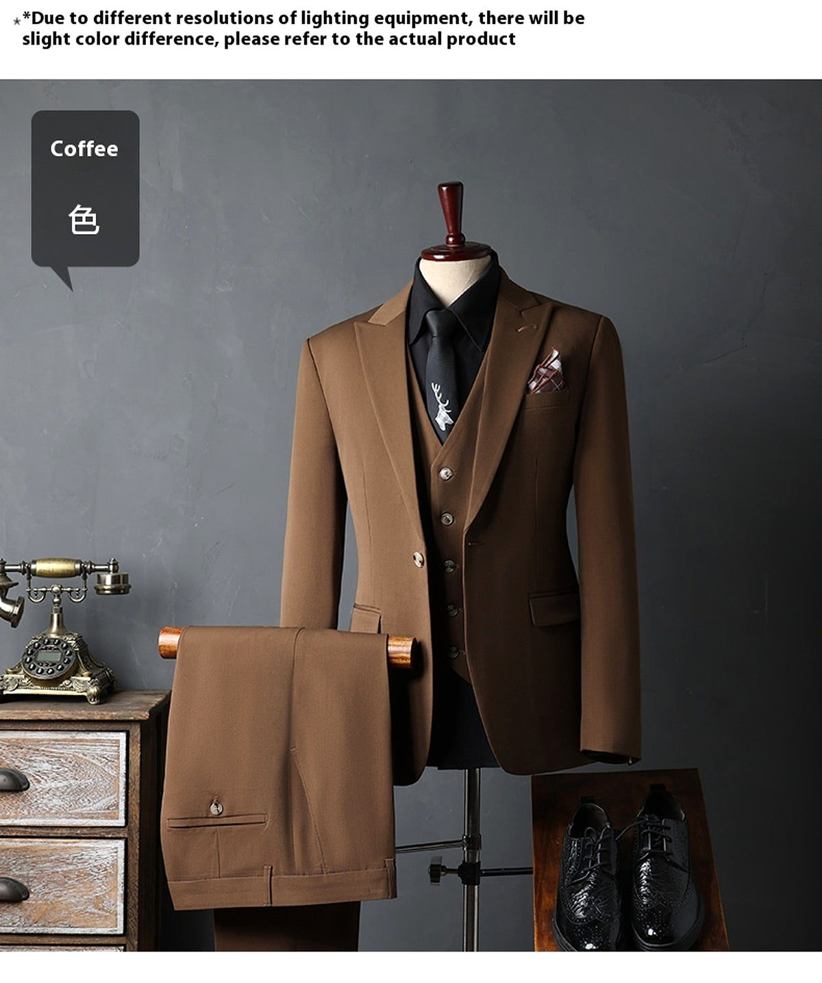 Élyséon™ – Groom’s Classic Wedding Suit Jacket Set - enhanced image 13