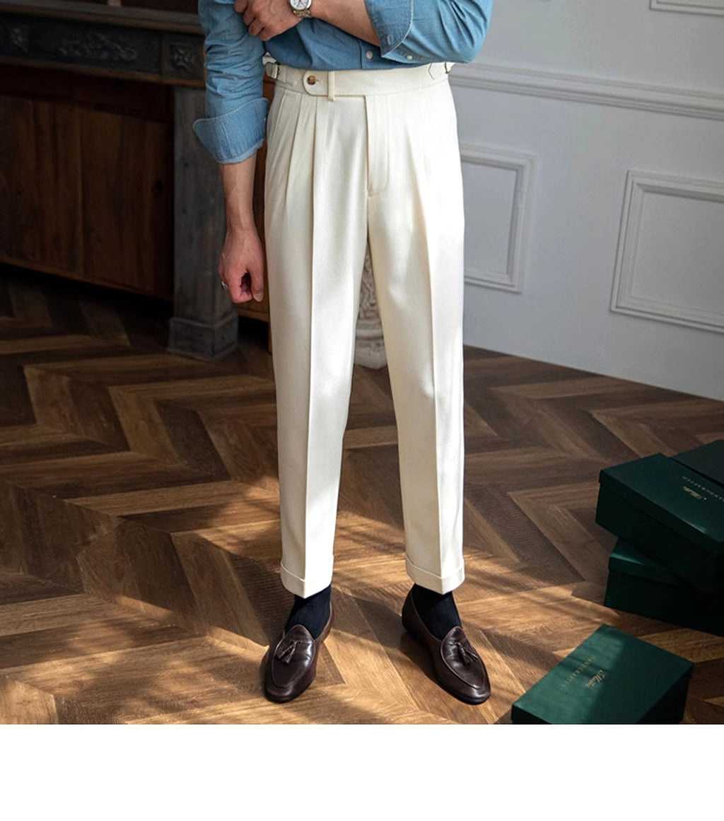 British Men Business Casual Pants - enhanced image 13