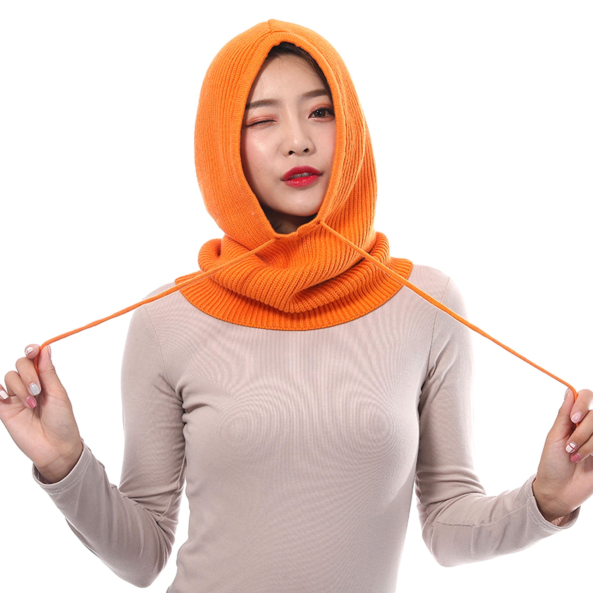 Cashmere Woolen Autumn And Winter Knitted Hat - enhanced image 13