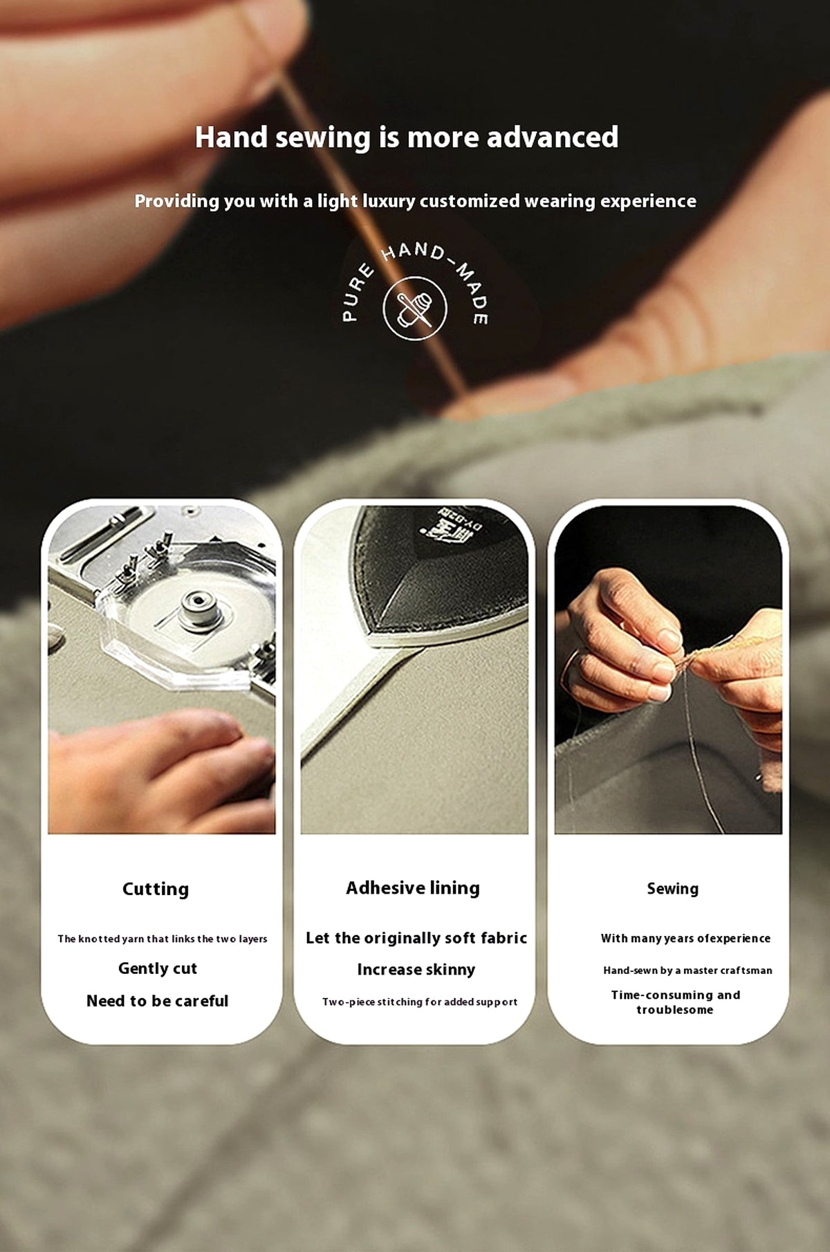 Double-sided Wool Overcoat Men's Winter Down Feather Liner High-end Long Business - enhanced image 13