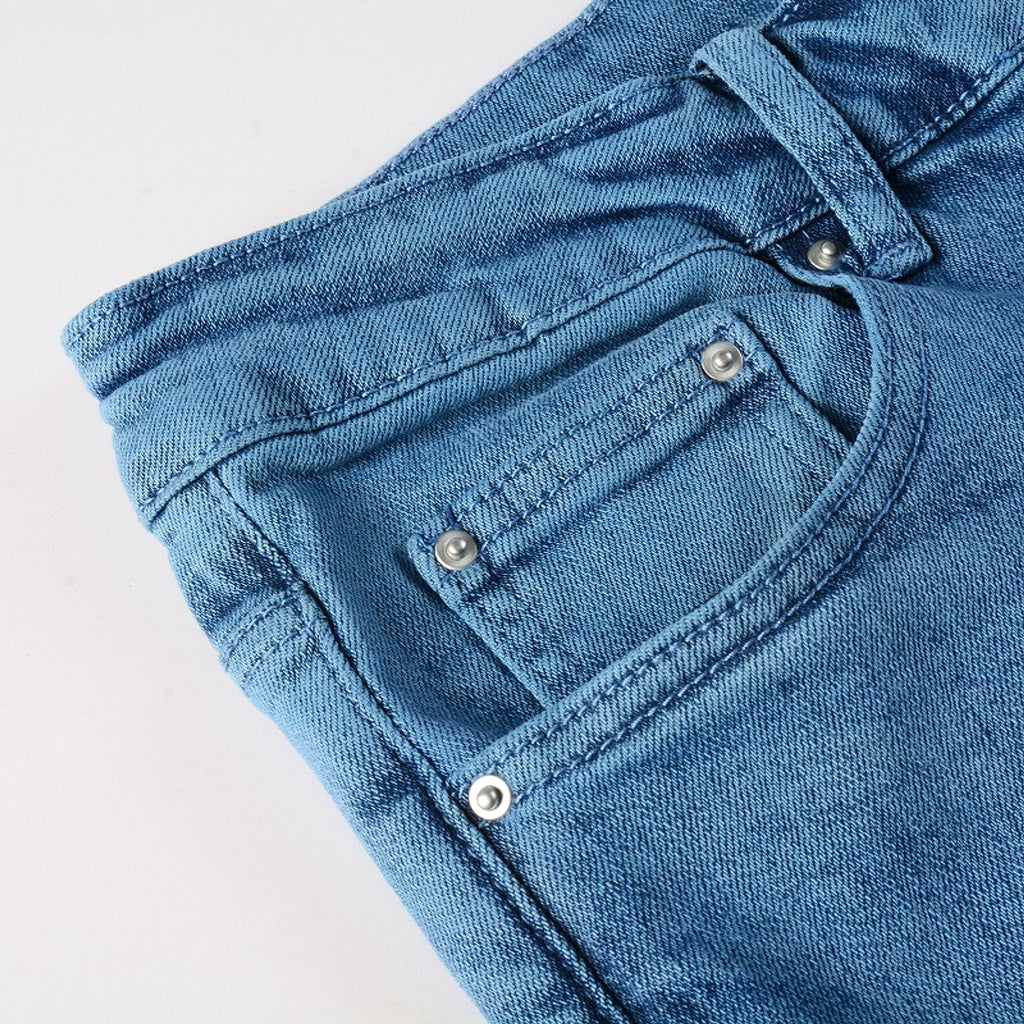 UrbanRift™ – Distressed Mid-Waist Street Jeans - enhanced image 13