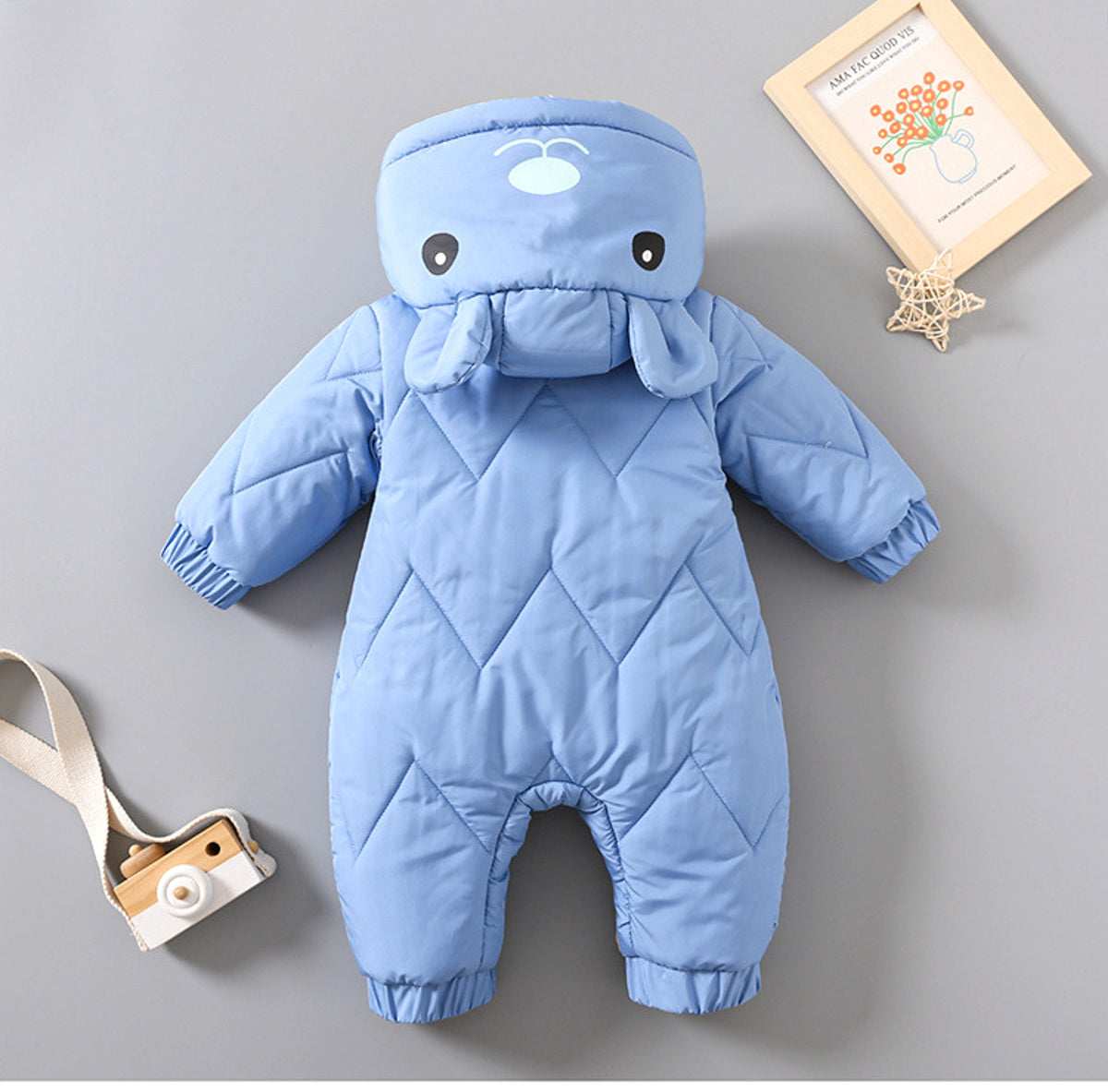 FrostNest™ – Padded Baby Winter Romper with Hat - enhanced image 13