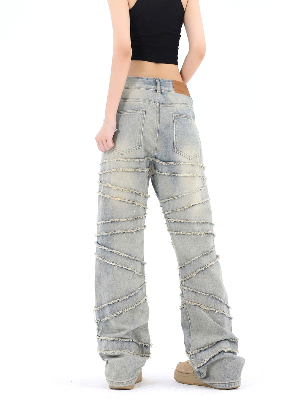 High Street Women 's Jeans With Whiskers Youth - enhanced image 13