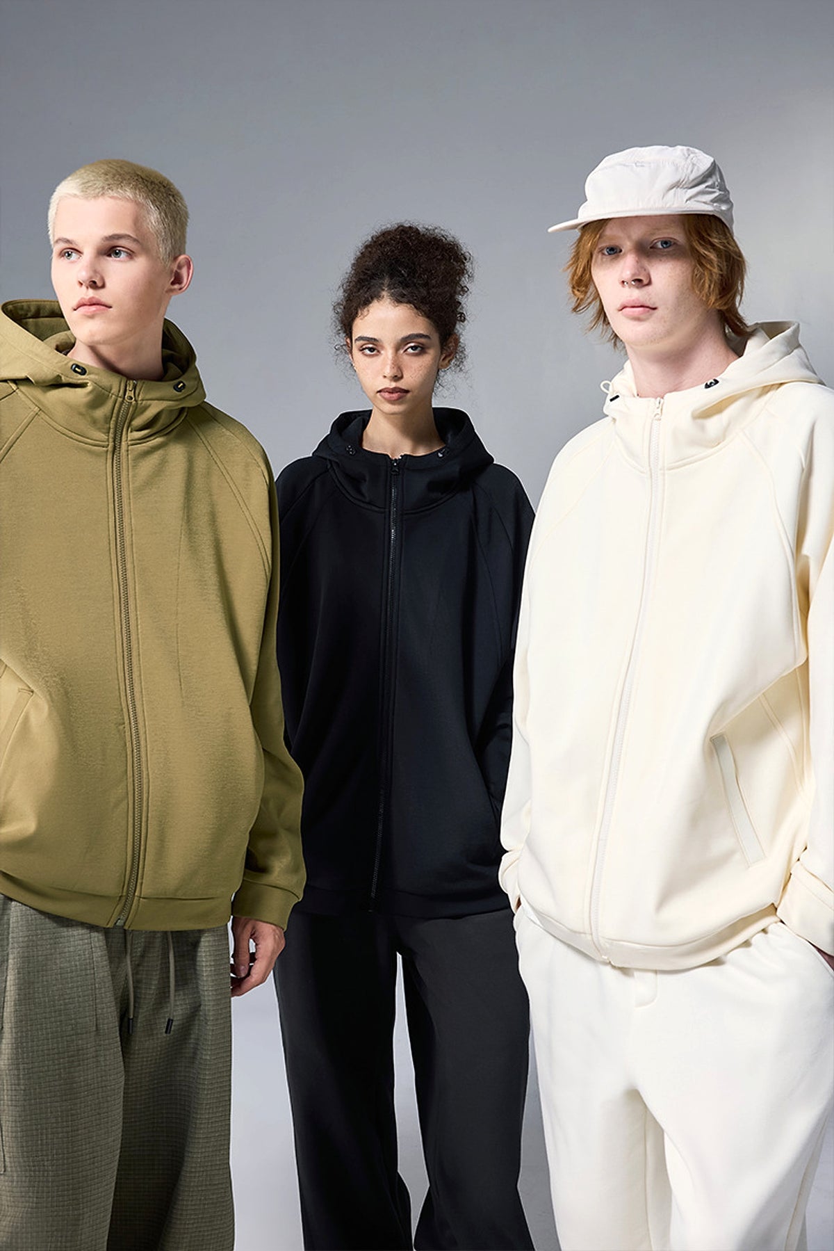 Hydrogen Four-sided Elastic Hooded Jacket Zipper Windproof Fleece Sweater - enhanced image 13