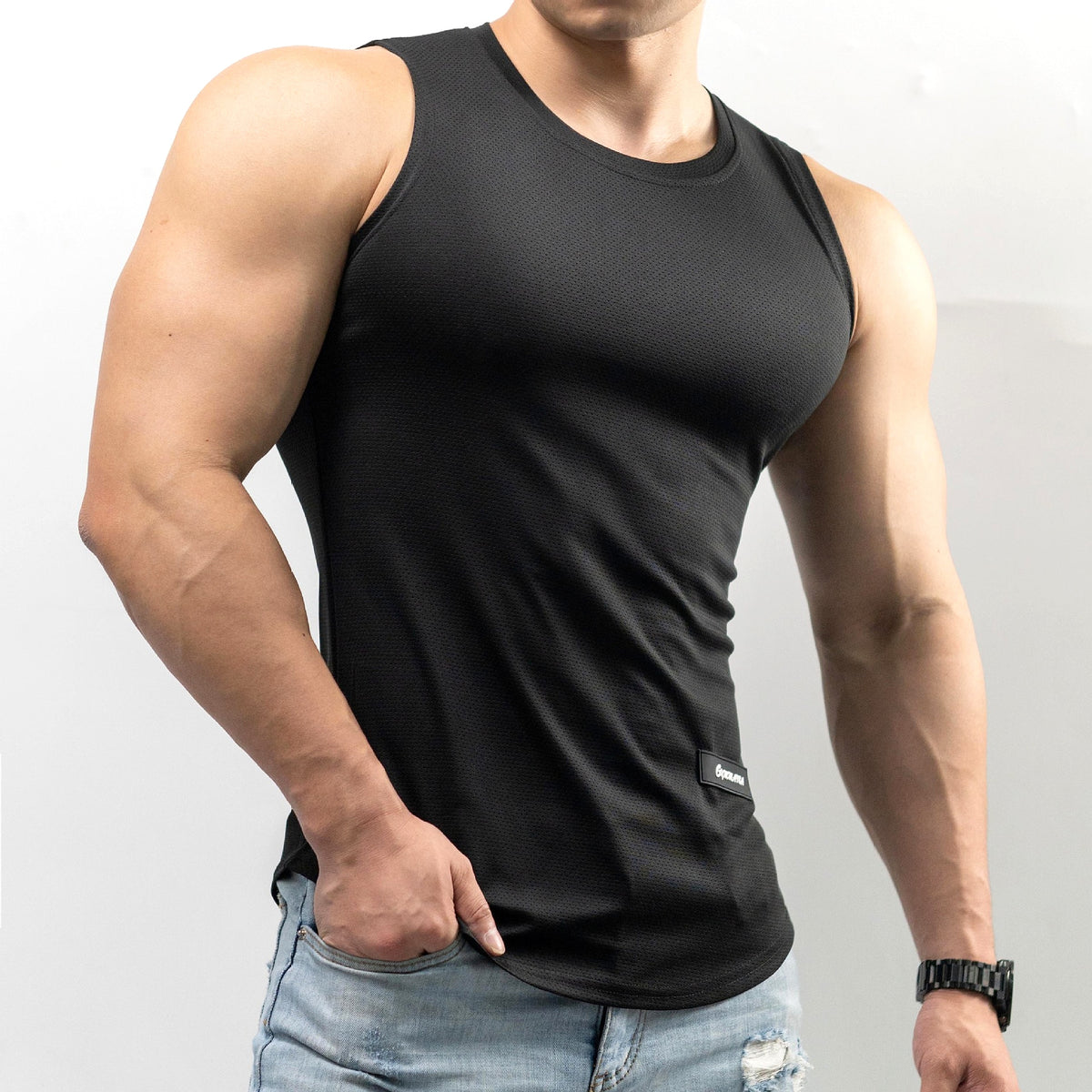 Ice Silk Vest Men's Sport T-shirt Summer - enhanced image 13