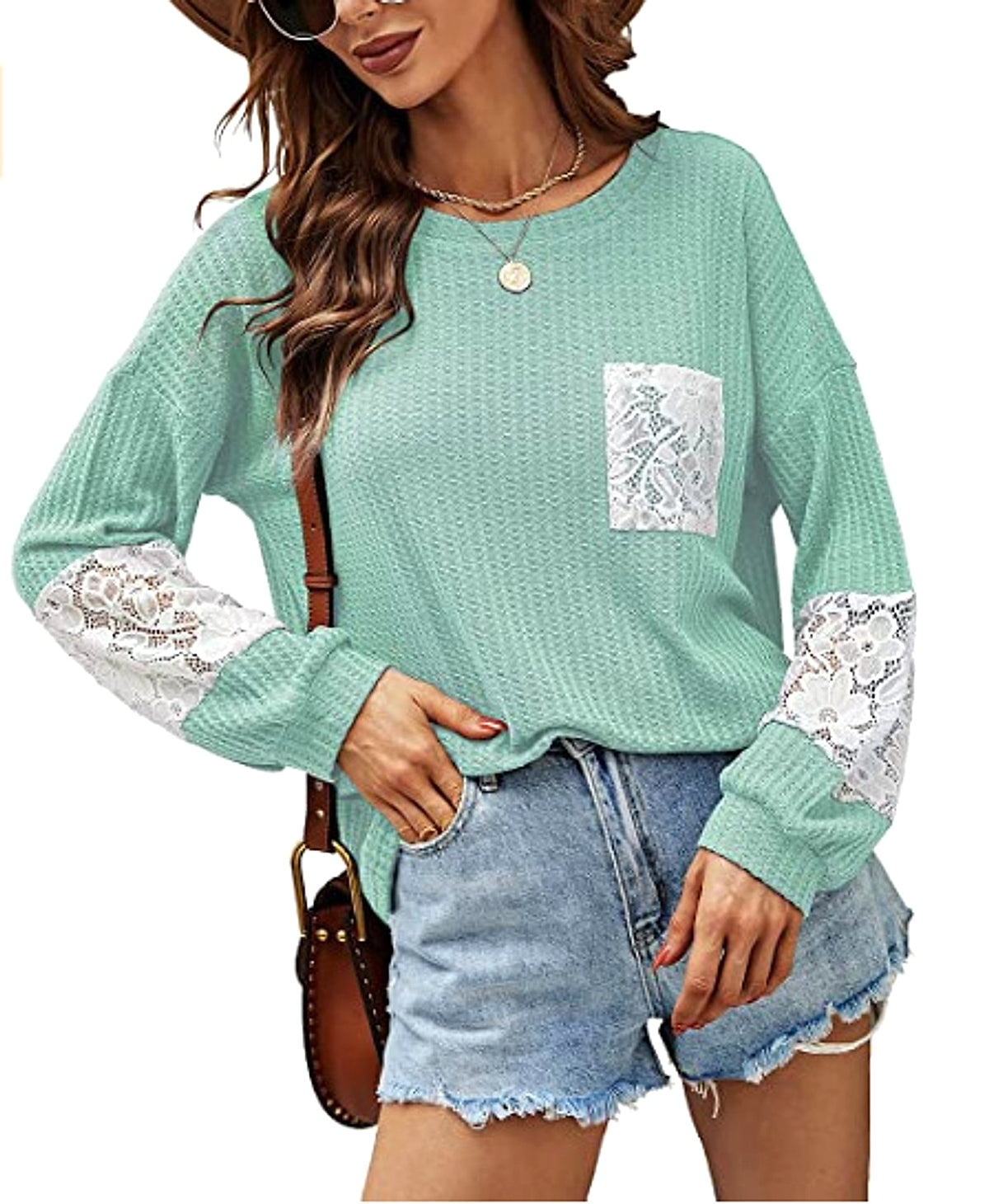 Lace Casual Women's Loose Patchwork Easy Matching Knitwear Women Sweater - enhanced image 13