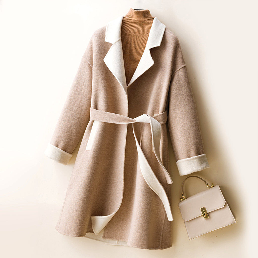 Ladies Wool Double-Faced Coat – Classic Elegance & Cozy Warmth - enhanced image 13