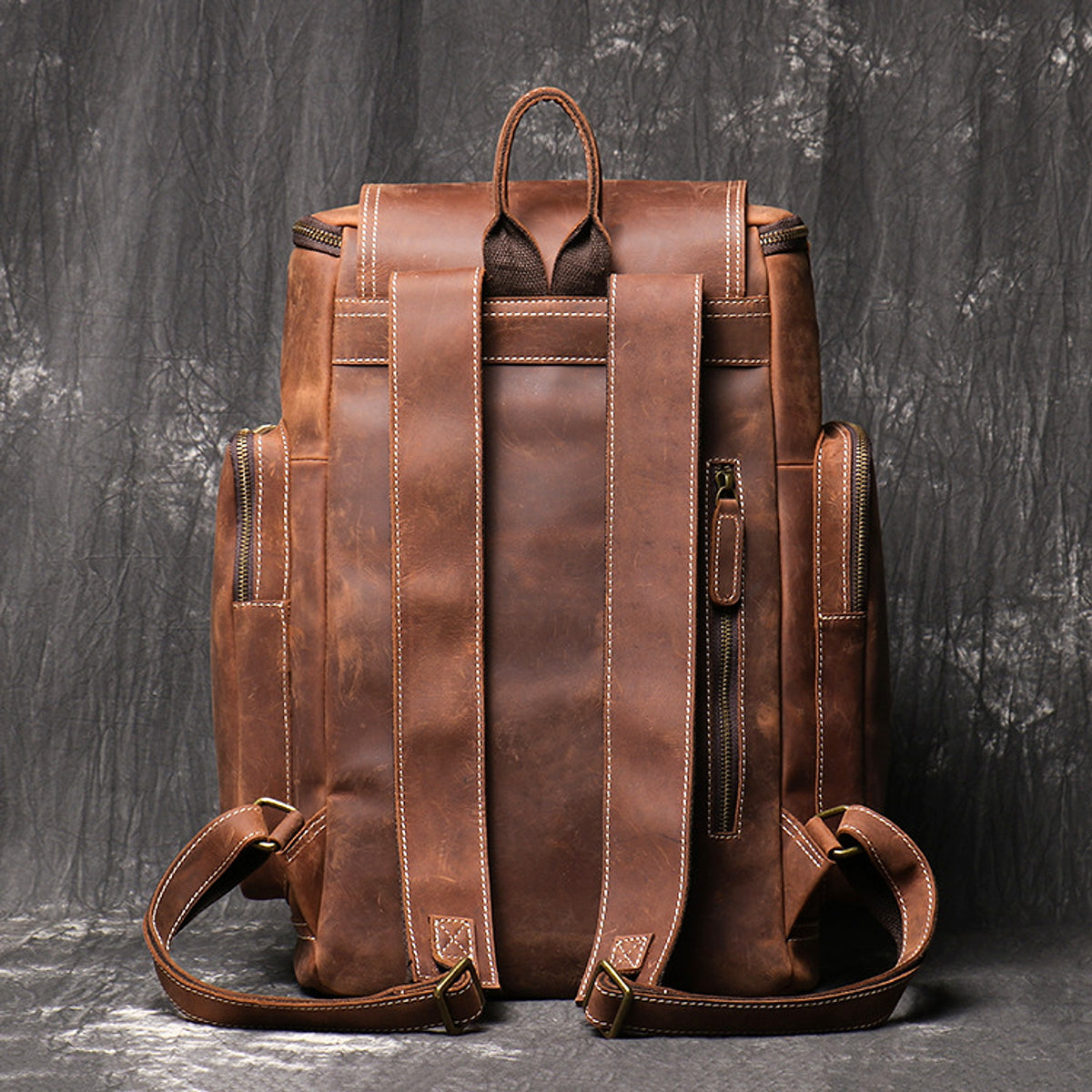 ALLFASHION™ – HeritageLeather Laptop Backpack - enhanced image 13