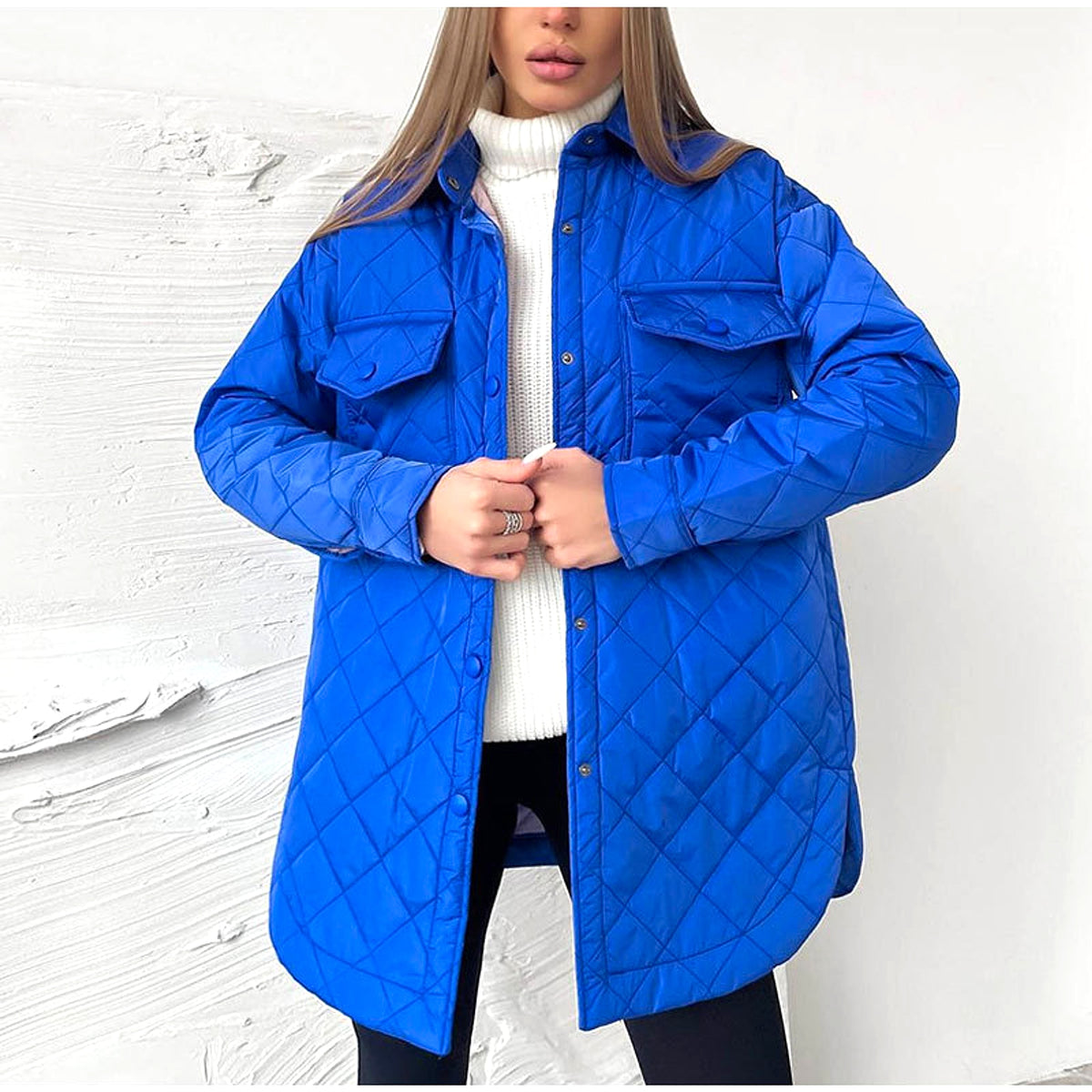 Long Breasted Lapel Cotton Jacket – 25 Edition - enhanced image 13