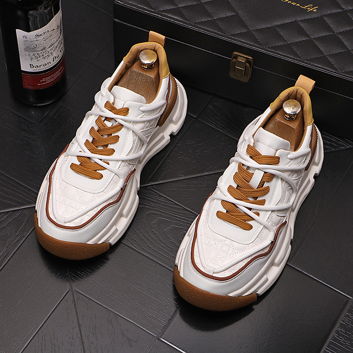 UrbanWalk™ – Colorblock Plush Winter Sneakers for Men - enhanced image 13