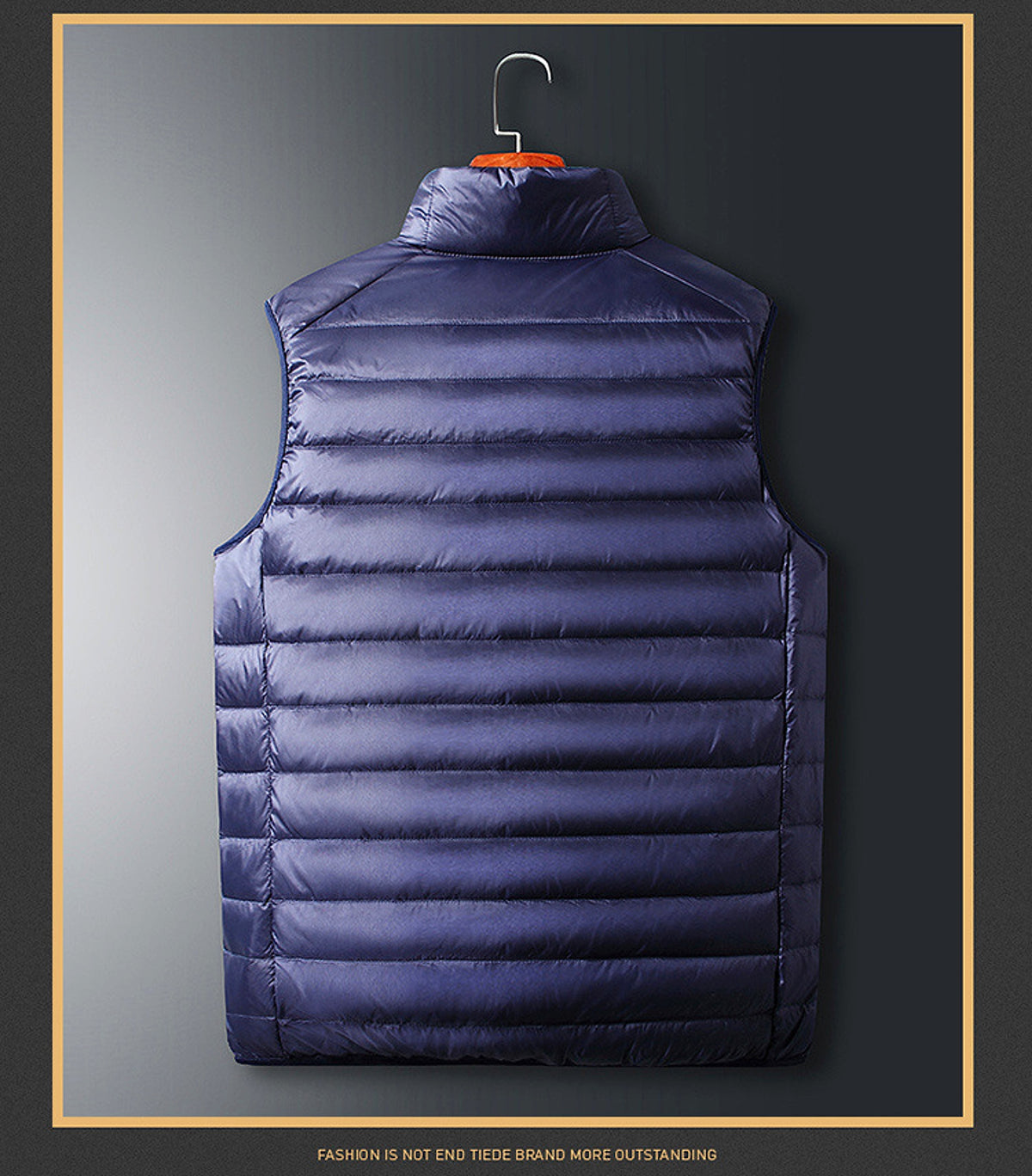 Men's And Women's Vest Coat Short Light Vest Stand Collar Top - enhanced image 13
