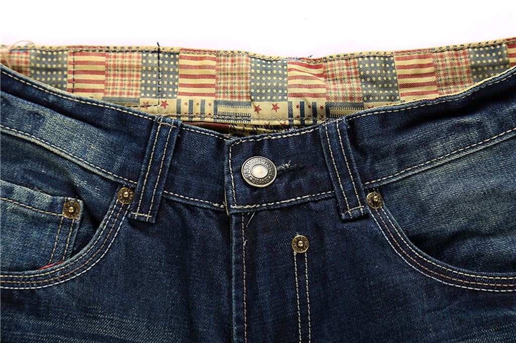 Men's Jeans Wear Hole Straight Tube - enhanced image 13