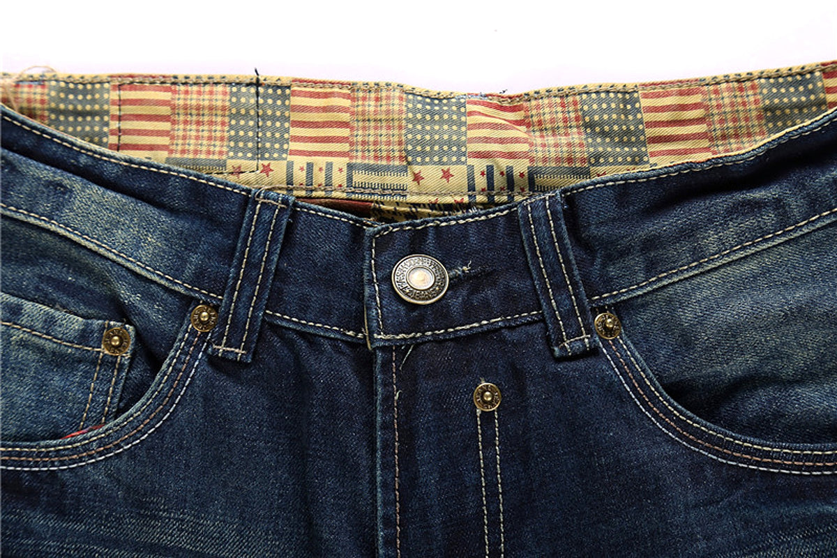 Men's Jeans Wear Hole Straight Tube - enhanced image 13