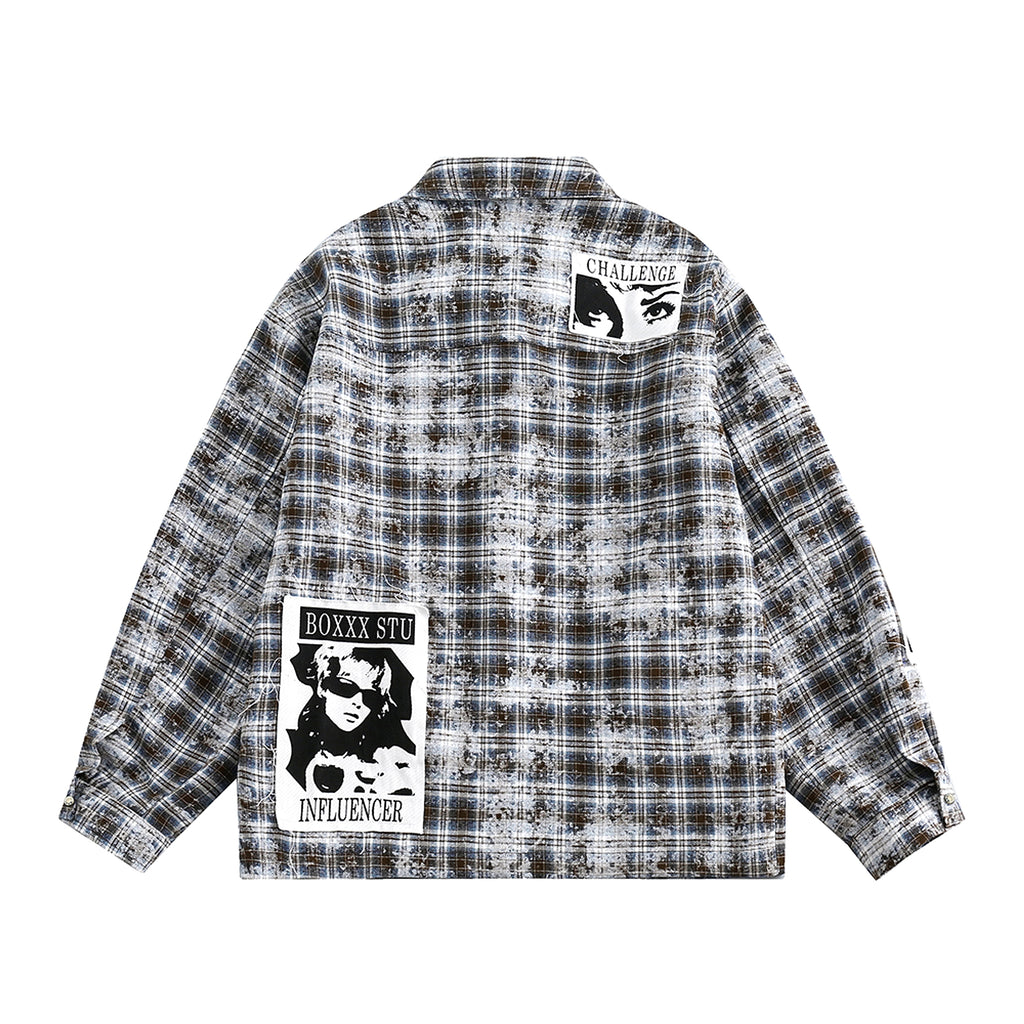 Plaid DressShirt For Women - enhanced image 13