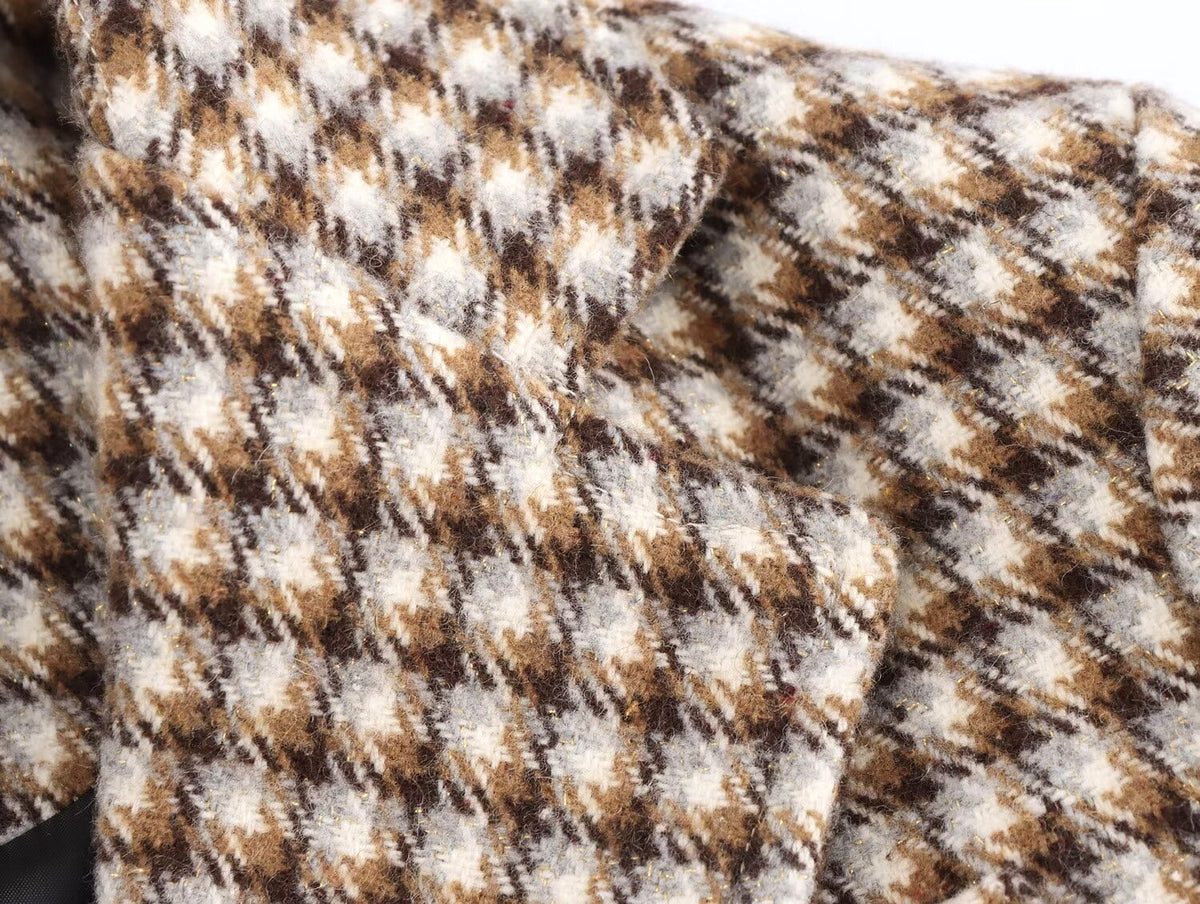 Retro Plaid Wool Look Coat – 25 Edition - enhanced image 13