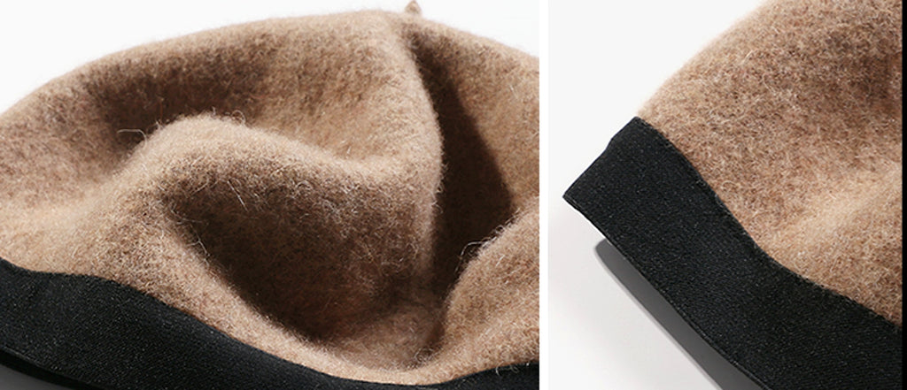 Thickened And Plush Enlarged Hood Elastic Sweatband Beret Hat Cap - enhanced image 13